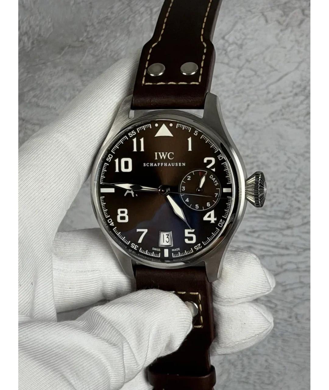 IWC Schaffhausen Коричневые часы, фото 3
