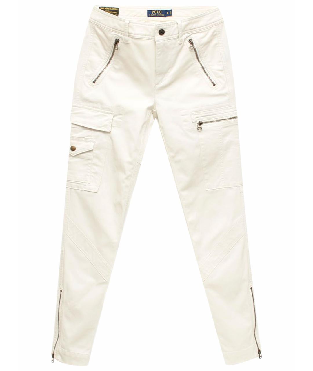 POLO RALPH LAUREN Бежевые хлопко-эластановые джинсы слим, фото 1