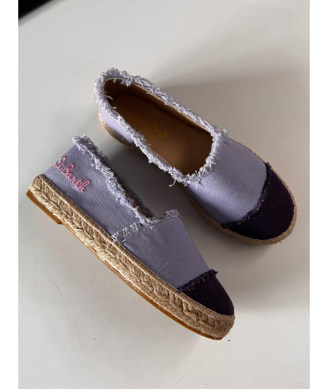 MC2 SAINT BARTH Фиолетовые текстильные эспадрильи, фото 5