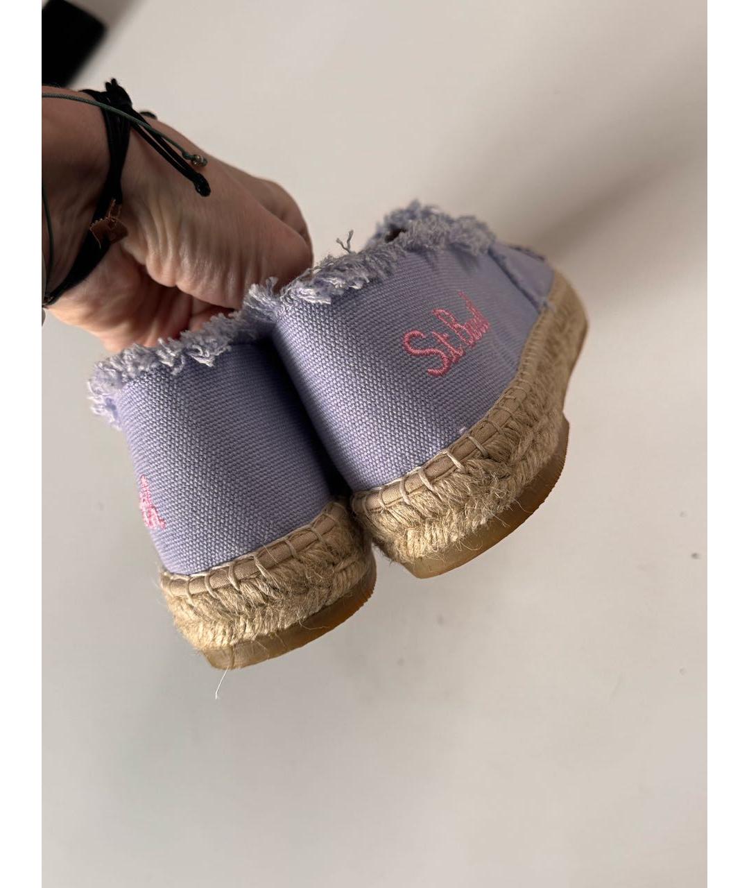 MC2 SAINT BARTH Фиолетовые текстильные эспадрильи, фото 4