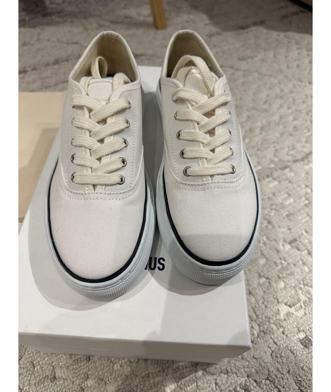 JACQUEMUS Белые текстильные кеды, фото 2