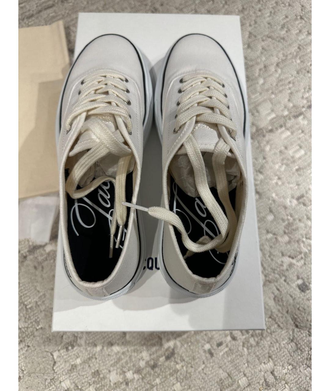 JACQUEMUS Белые текстильные кеды, фото 3