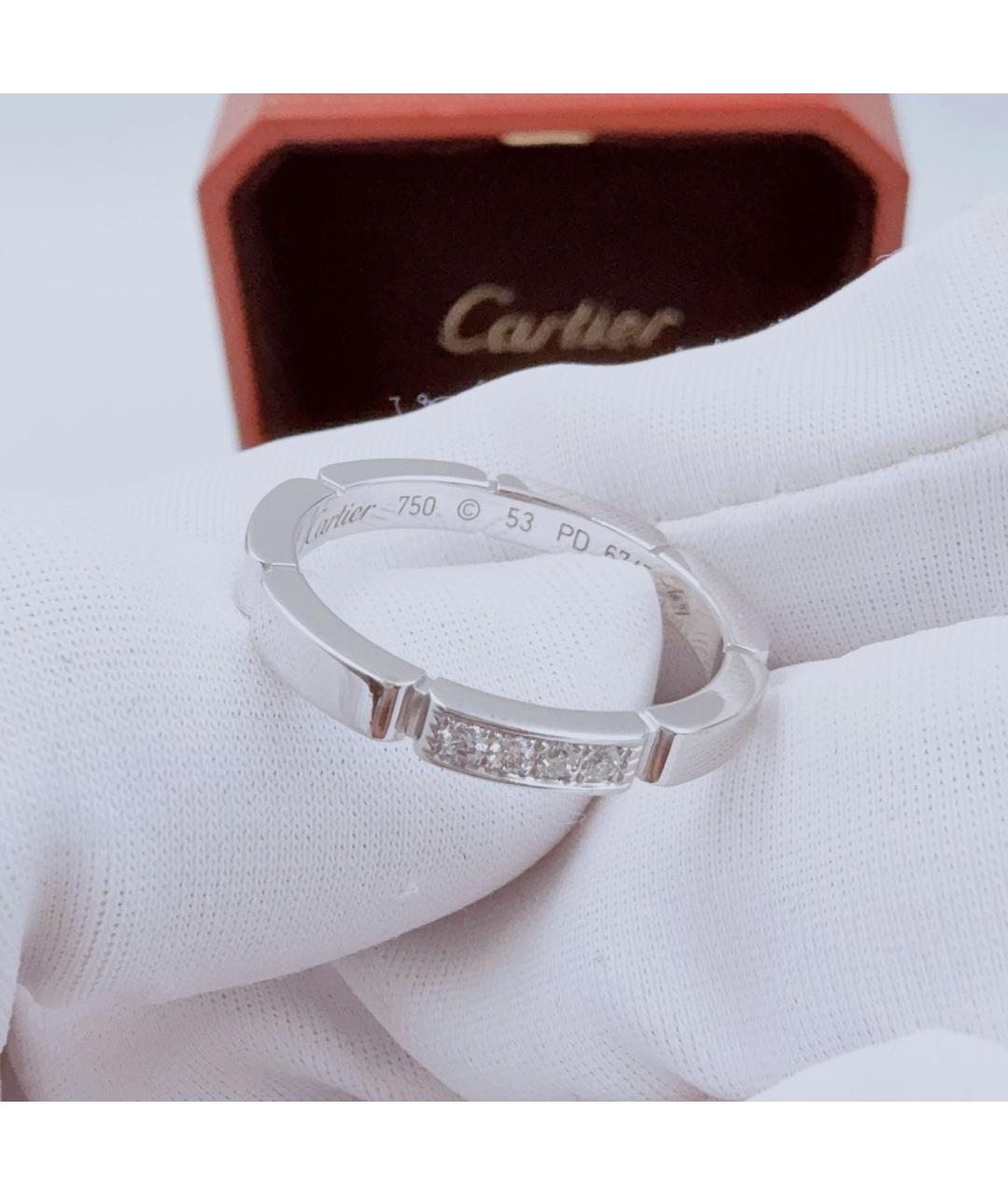 CARTIER Белое кольцо из белого золота, фото 2