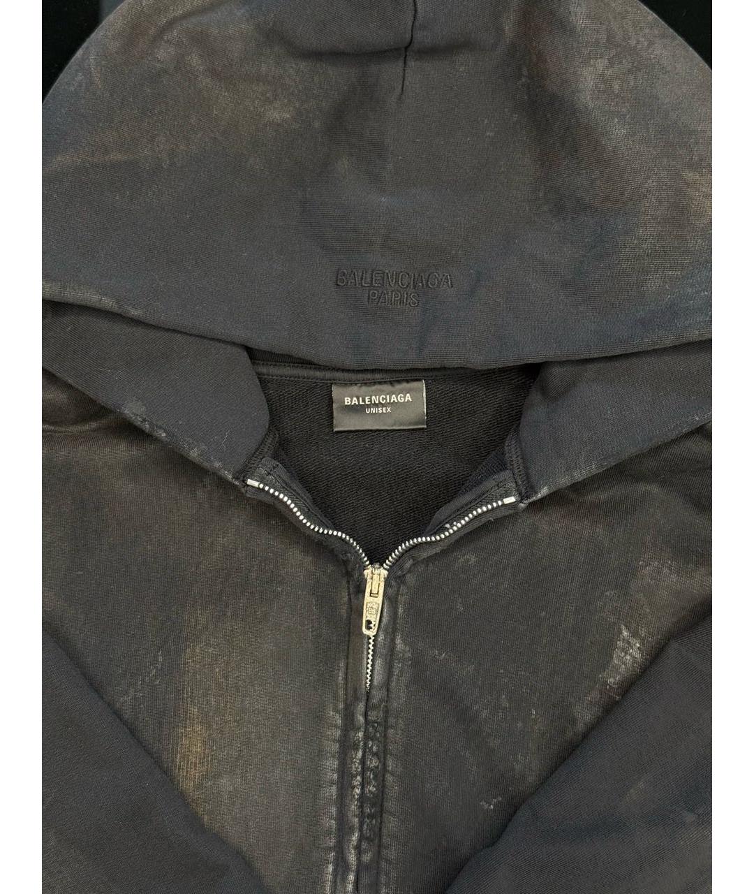 BALENCIAGA Антрацитовые хлопковые шорты, фото 7