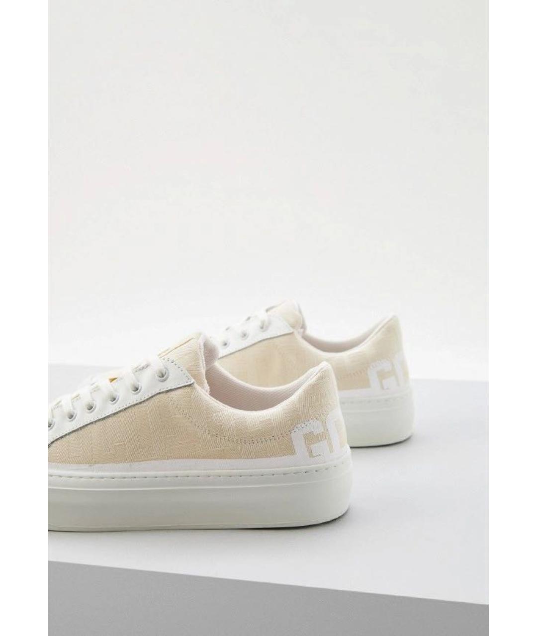 GCDS Белые текстильные кеды, фото 5