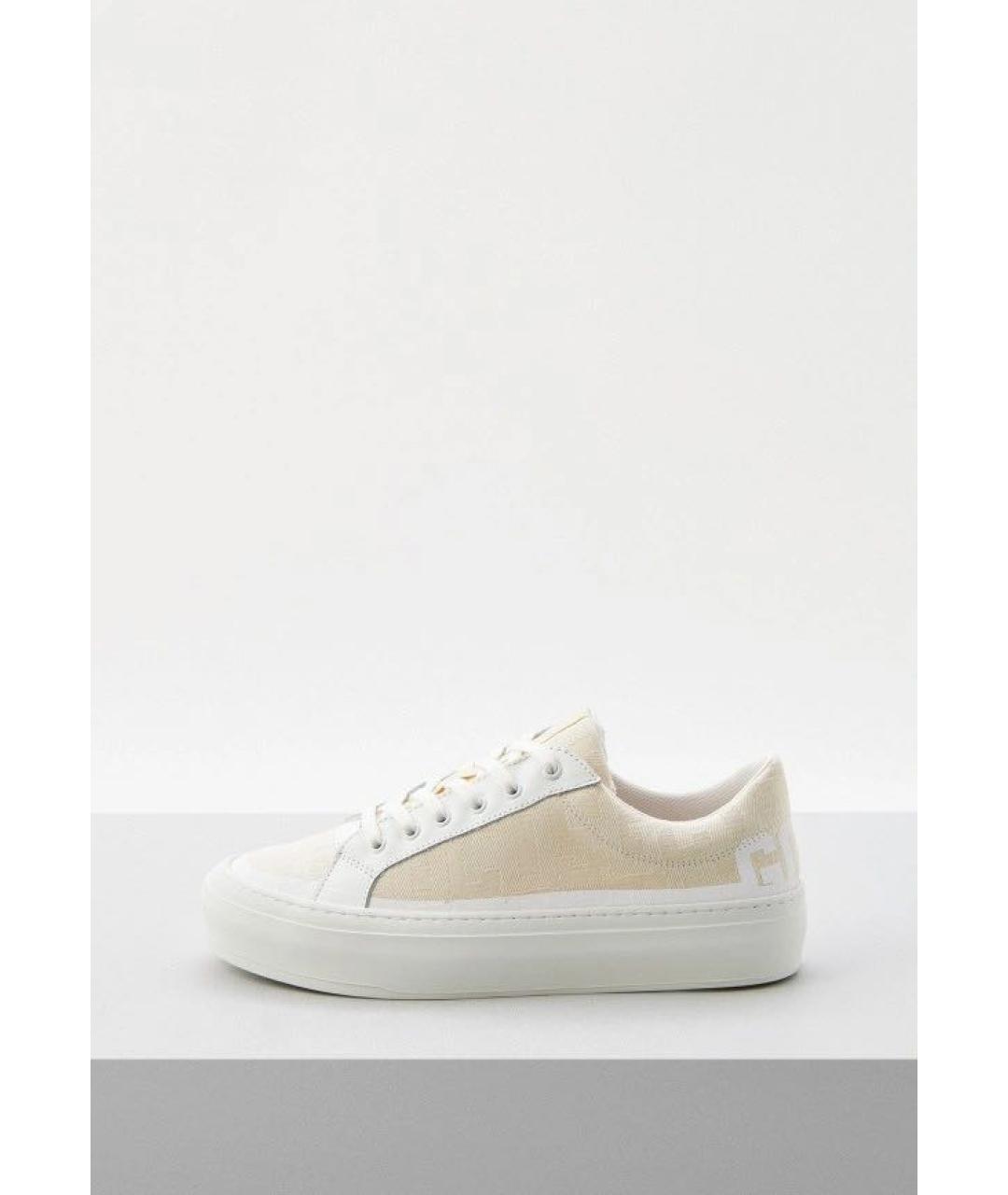 GCDS Белые текстильные кеды, фото 2