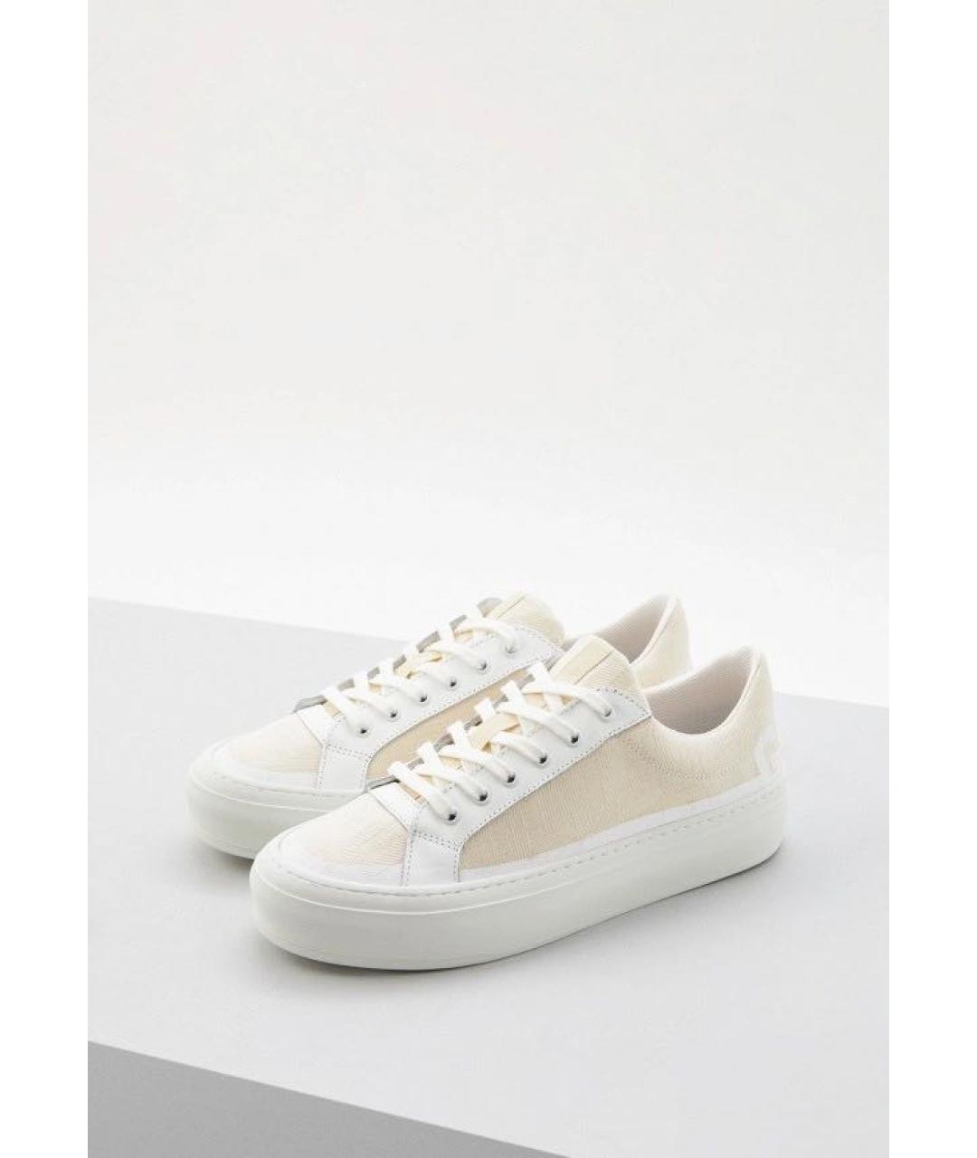 GCDS Белые текстильные кеды, фото 4