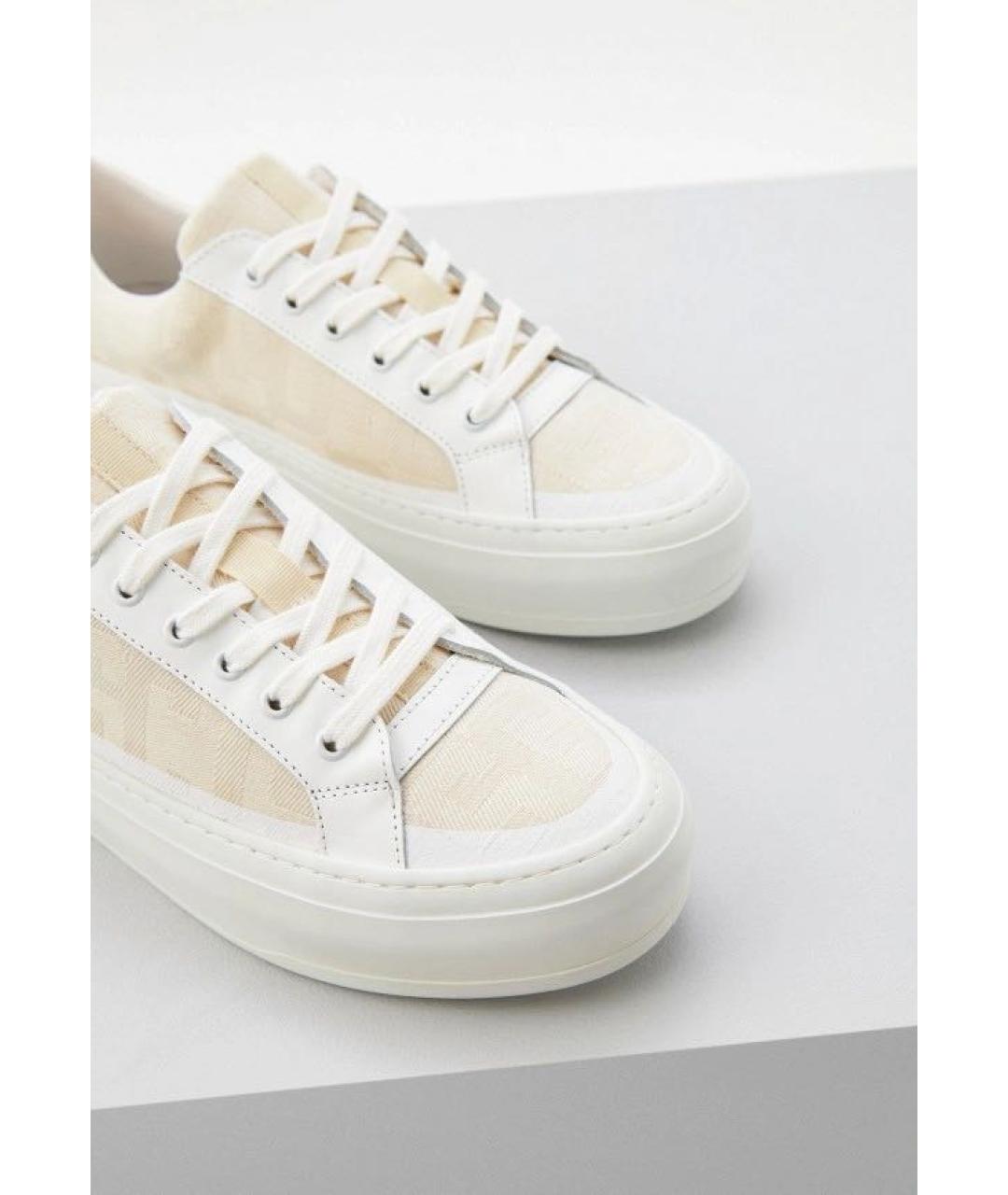 GCDS Белые текстильные кеды, фото 3