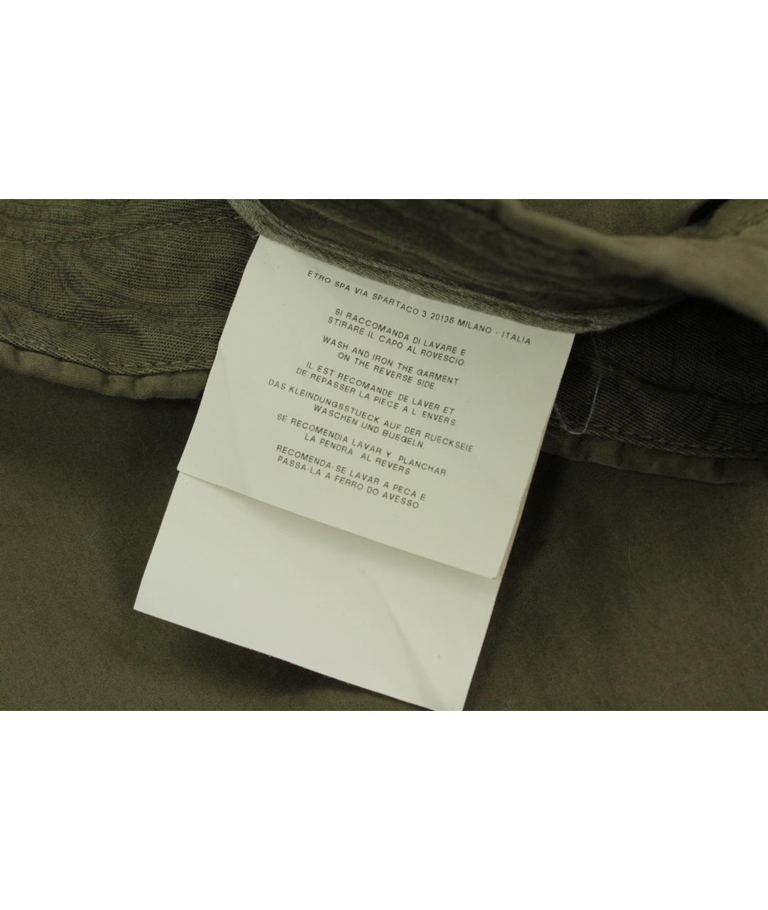 ETRO Коричневые хлопковые шорты, фото 5