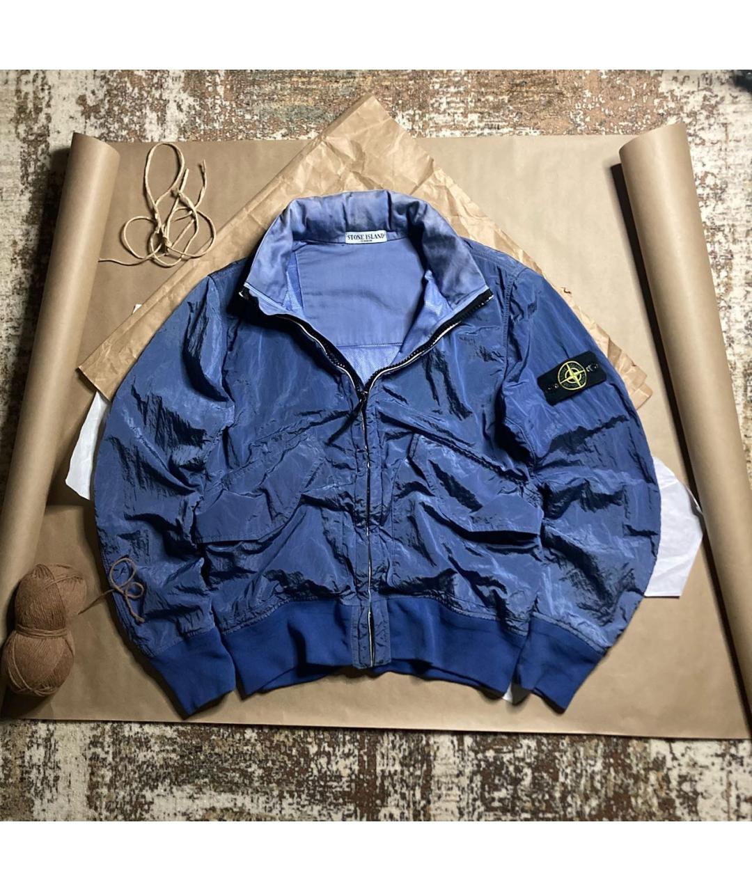 STONE ISLAND Синяя полиамидовая куртка, фото 2