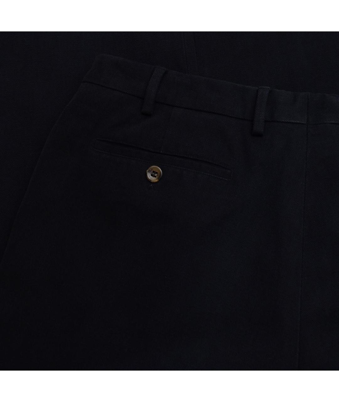 LORO PIANA Темно-синие хлопковые брюки чинос, фото 6