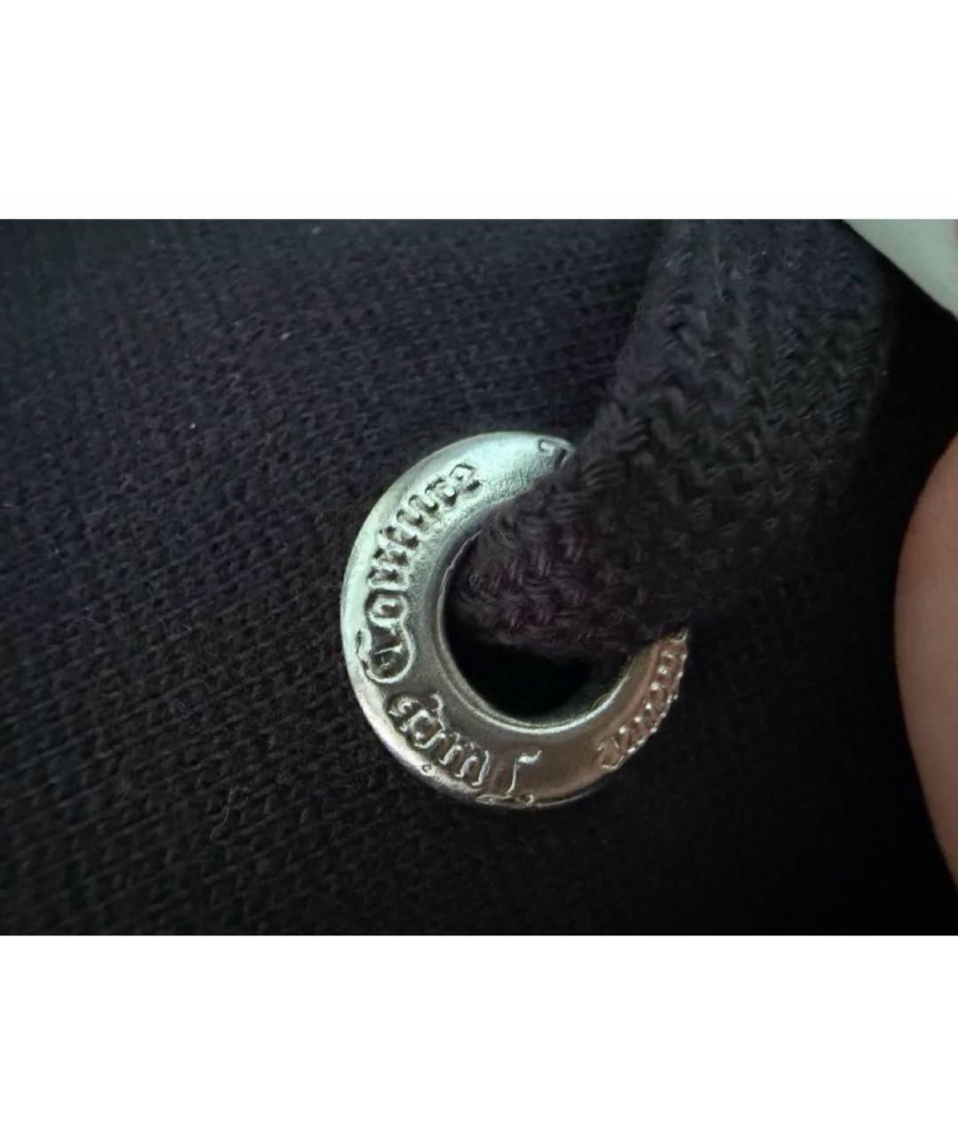 JUICY COUTURE Черные полиэстеровые прямые брюки, фото 6