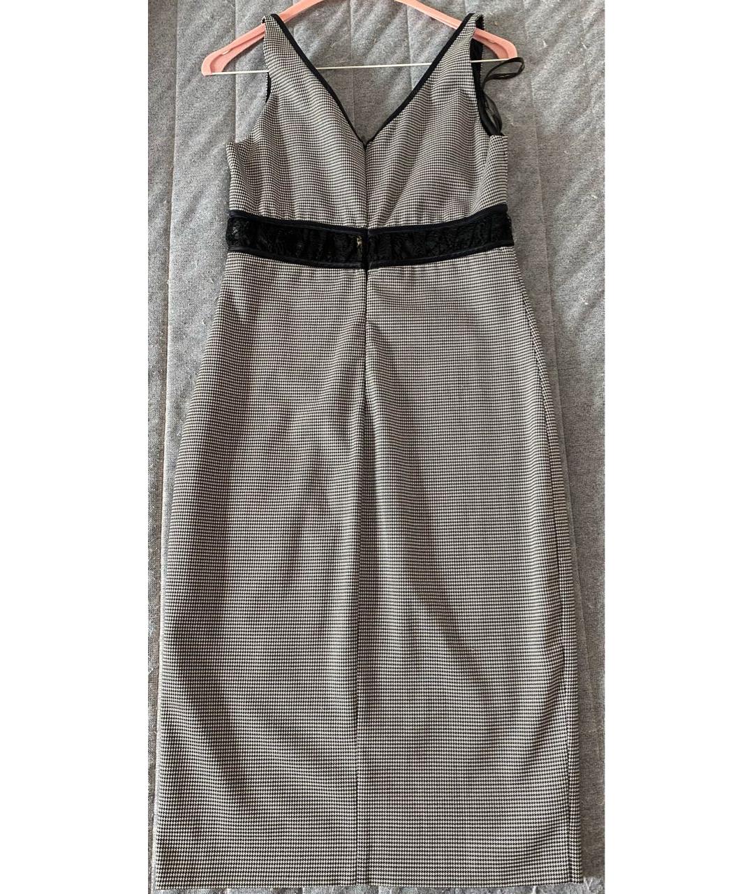 ROBERTO CAVALLI Черное шерстяное коктейльное платье, фото 2