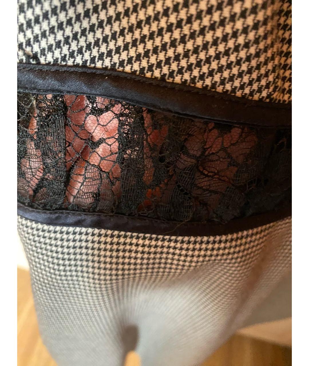 ROBERTO CAVALLI Черное шерстяное коктейльное платье, фото 5