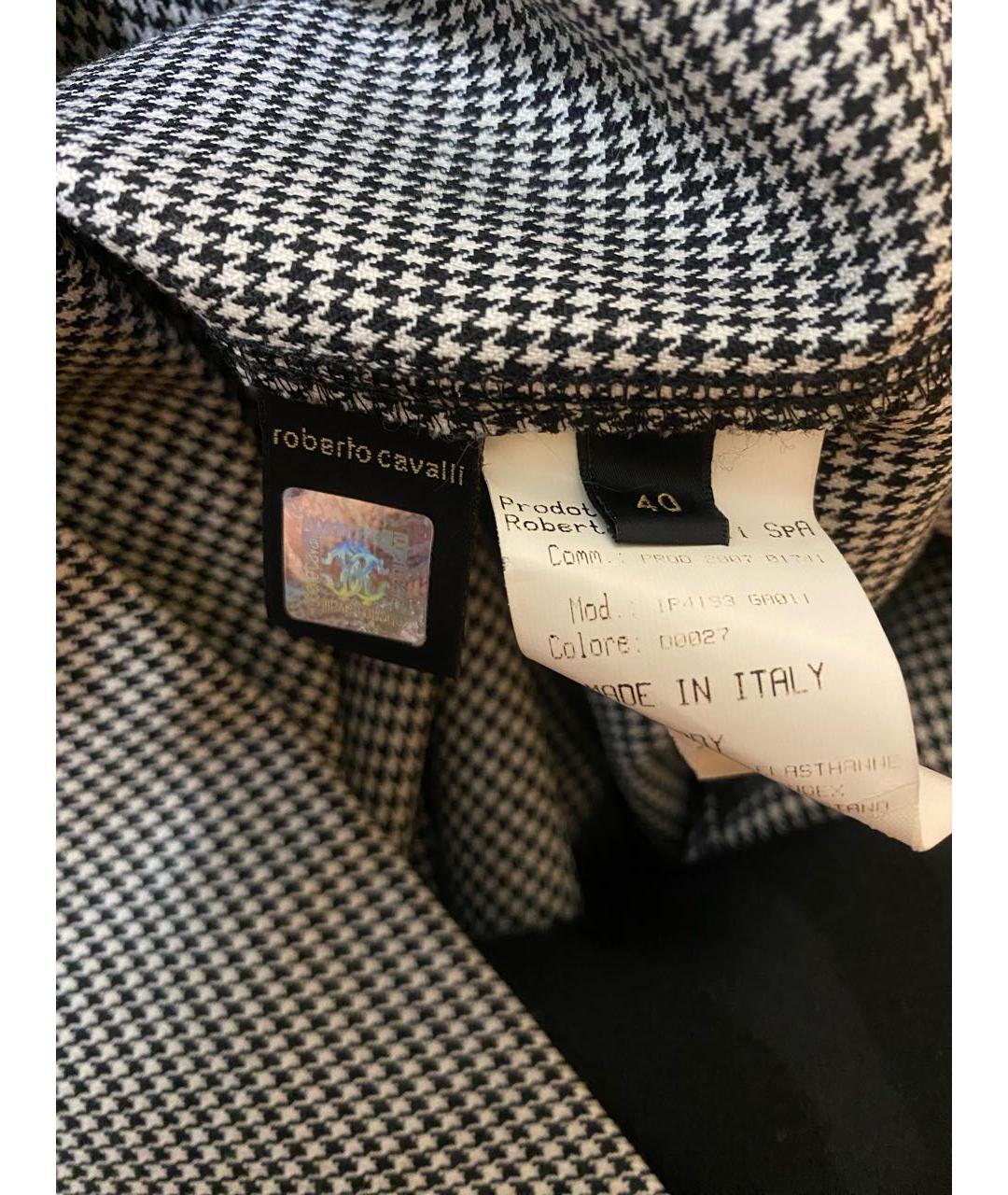 ROBERTO CAVALLI Черное шерстяное коктейльное платье, фото 6