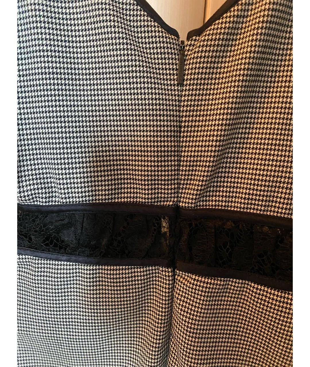 ROBERTO CAVALLI Черное шерстяное коктейльное платье, фото 3