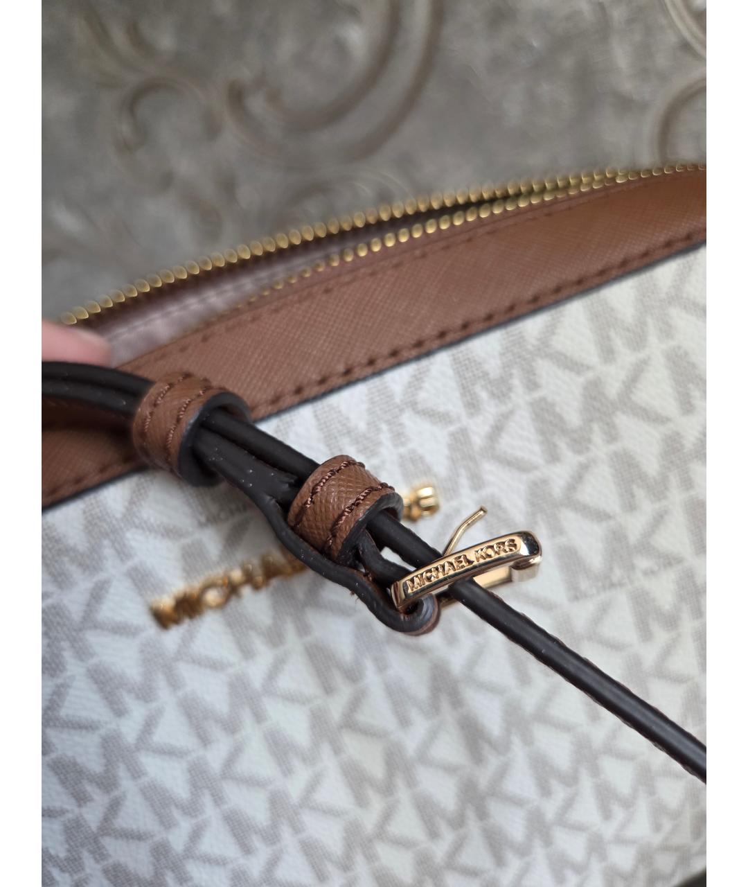 MICHAEL KORS Бежевая сумка через плечо, фото 4