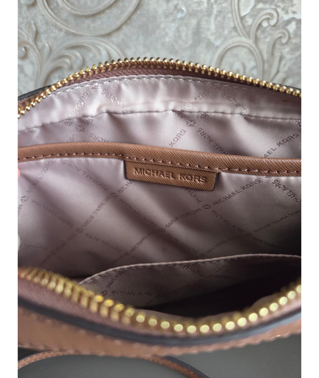 MICHAEL KORS Бежевая сумка через плечо, фото 2