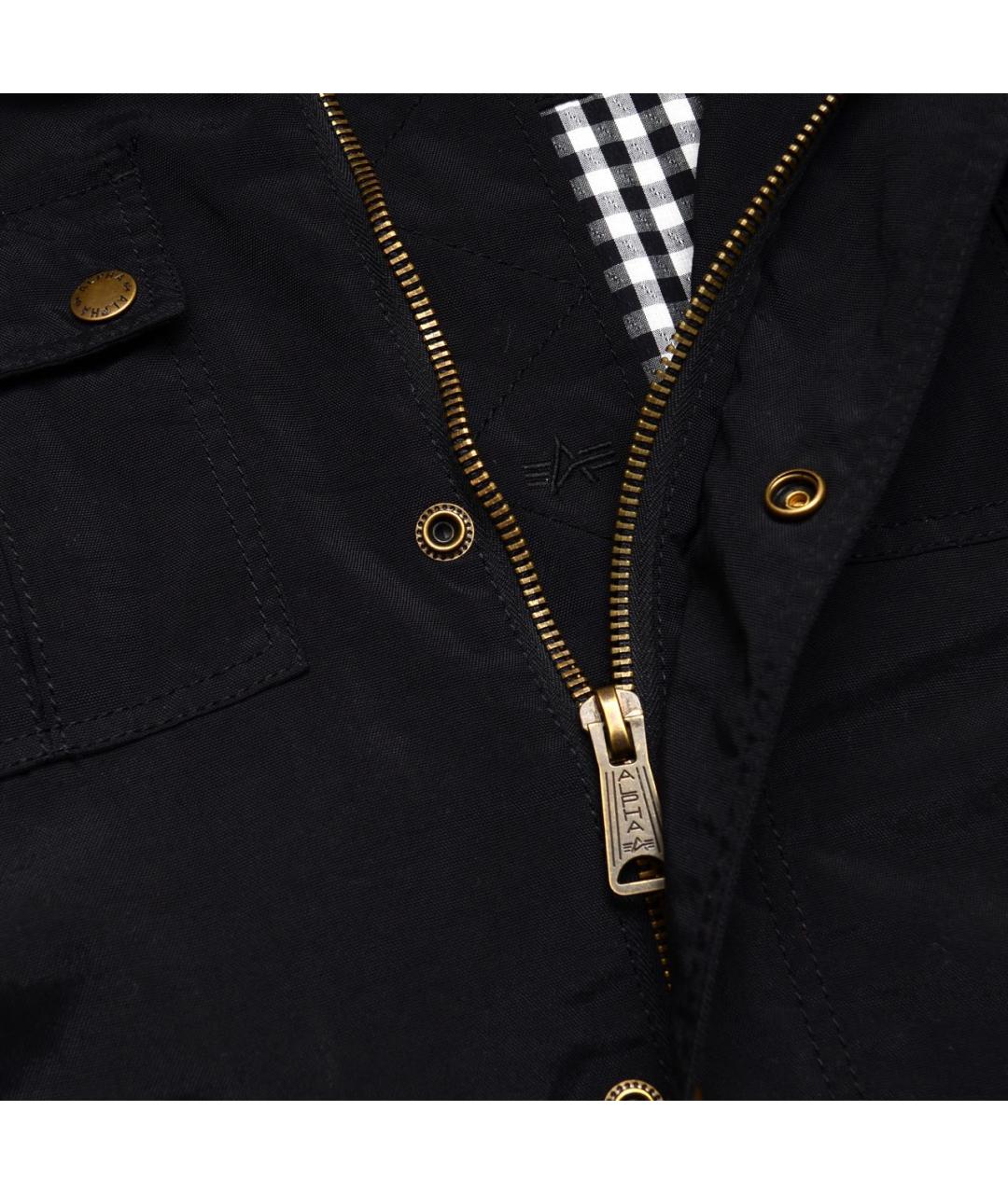 ALPHA INDUSTRIES Черная полиэстеровая куртка, фото 5