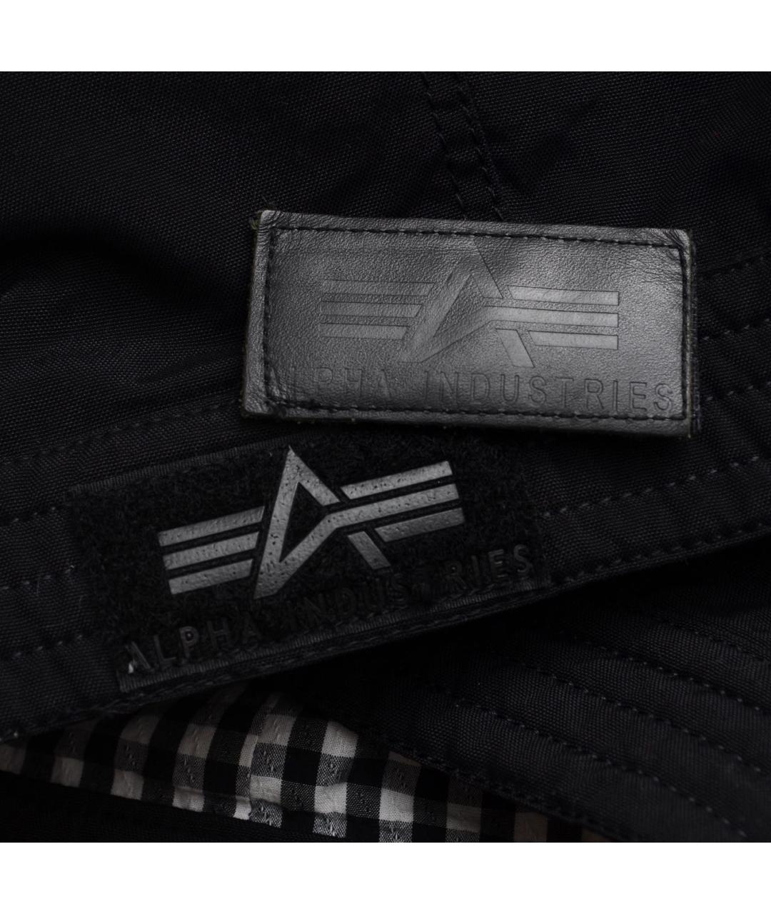 ALPHA INDUSTRIES Черная полиэстеровая куртка, фото 8