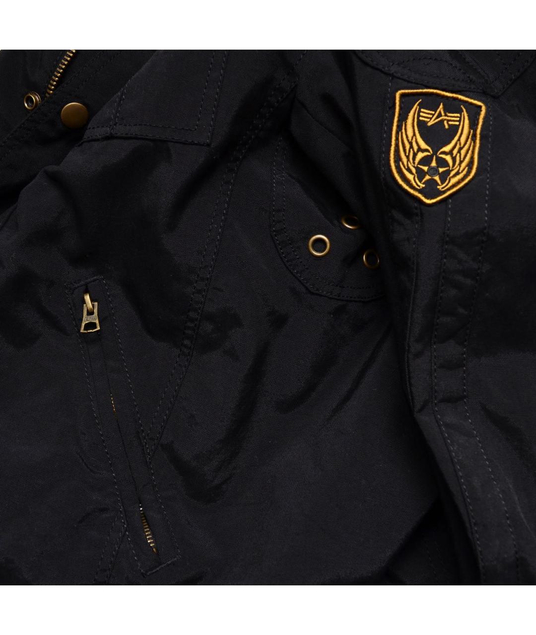 ALPHA INDUSTRIES Черная полиэстеровая куртка, фото 6