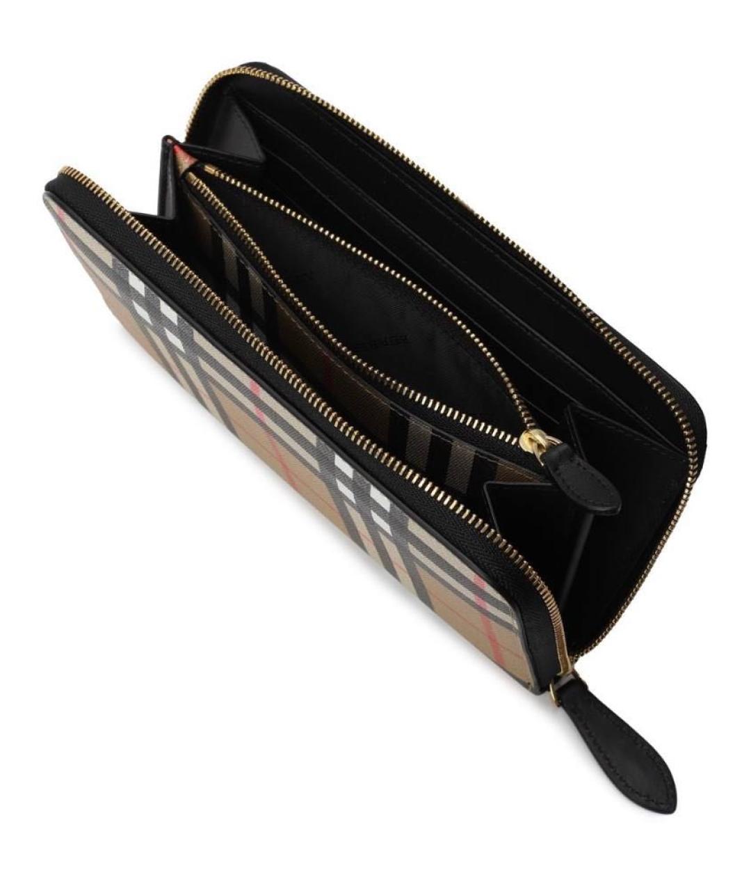 BURBERRY Бежевый кожаный кошелек, фото 3