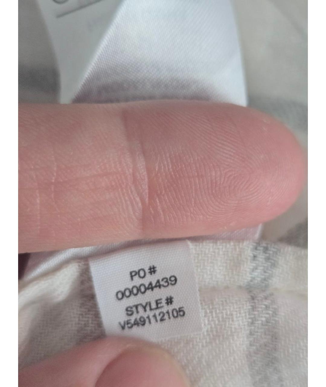 VINCE Бежевая хлопковая рубашка, фото 5