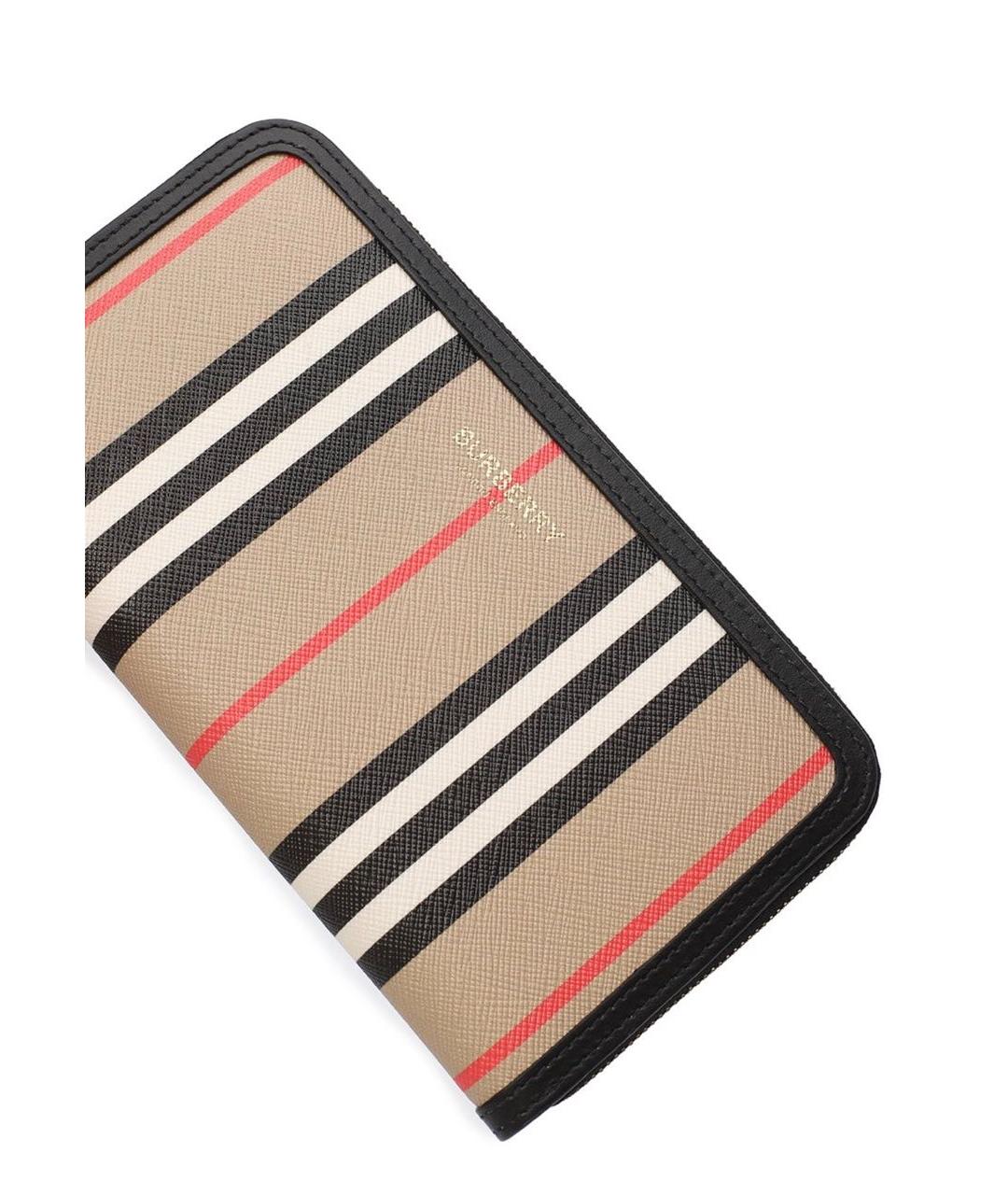 BURBERRY Бежевый кожаный кошелек, фото 4