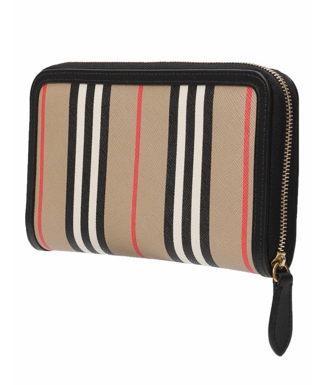 BURBERRY Бежевый кожаный кошелек, фото 2