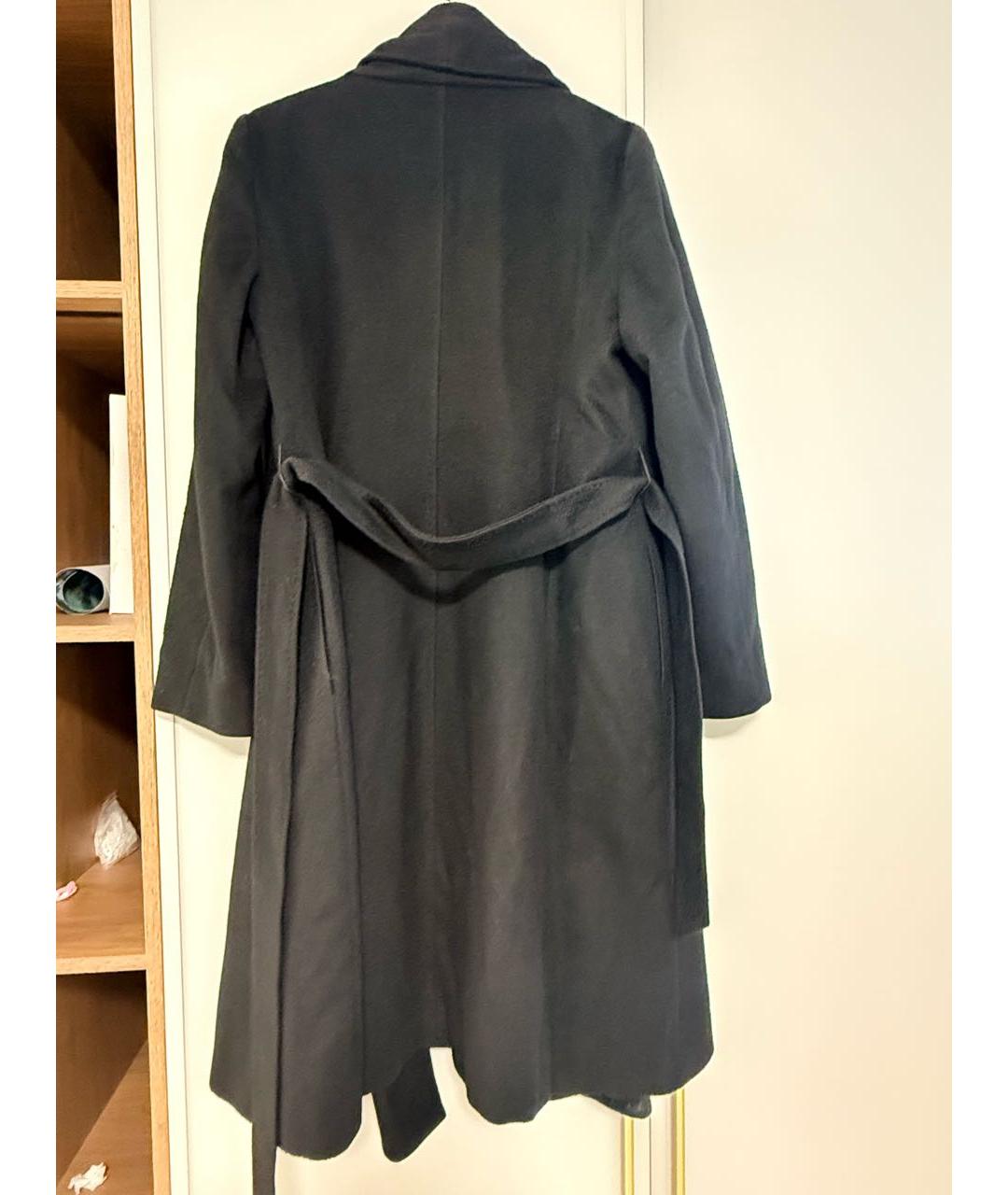 MAX MARA STUDIO Черное кашемировое пальто, фото 2