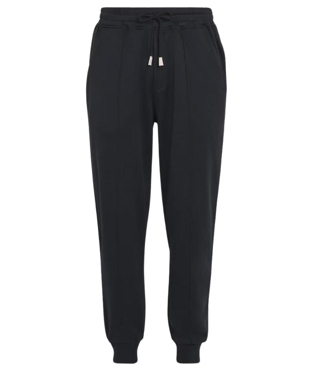 ELEVENTY Черные хлопковые повседневные брюки, фото 1