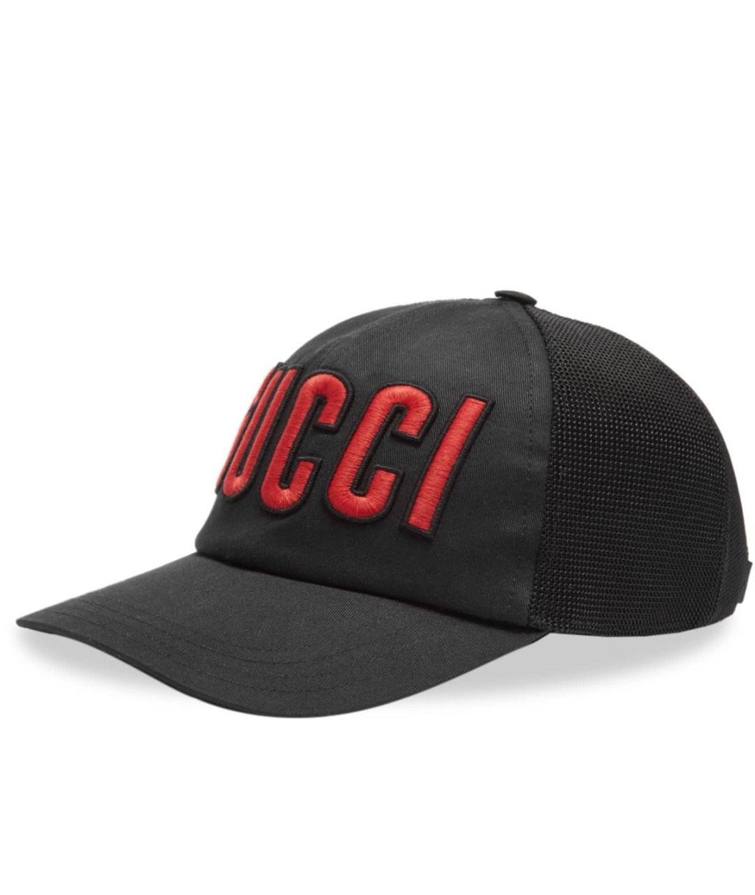 GUCCI Черная хлопковая кепка/бейсболка, фото 1