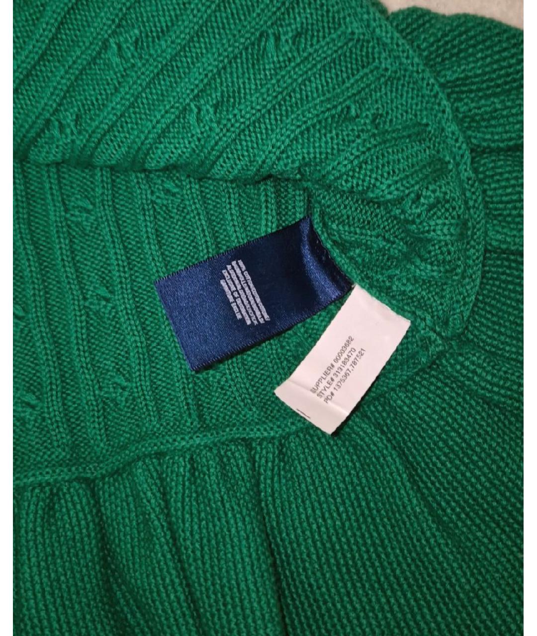 POLO RALPH LAUREN Зеленый хлопковый кардиган, фото 7