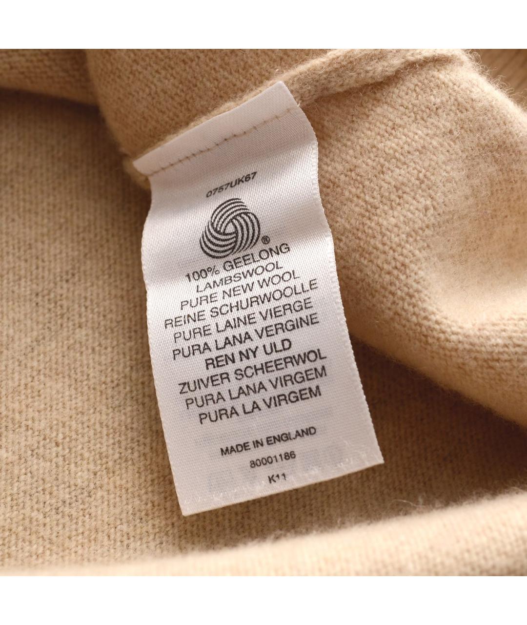 BURBERRY Бежевый шерстяной кардиган, фото 5