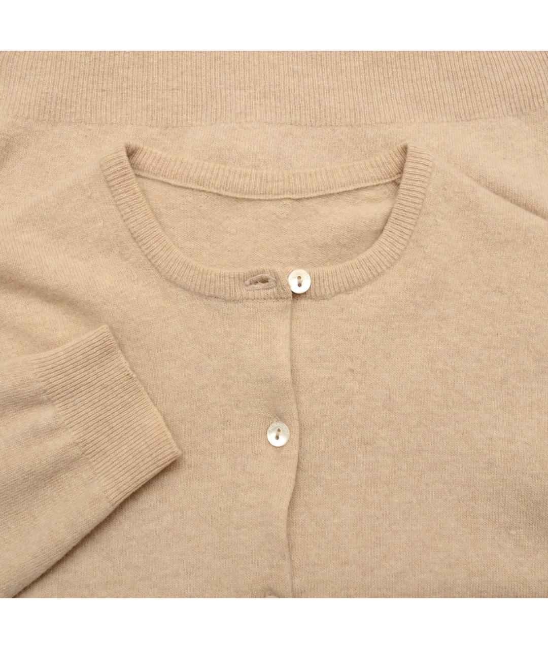 BURBERRY Бежевый шерстяной кардиган, фото 3