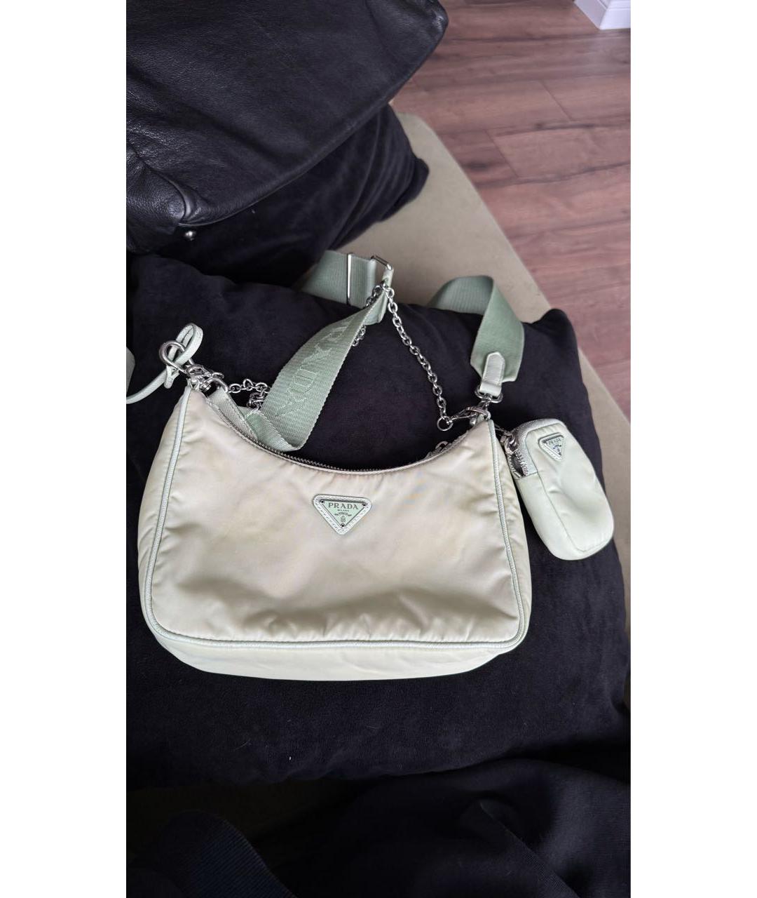 PRADA Салатовая сумка через плечо, фото 9