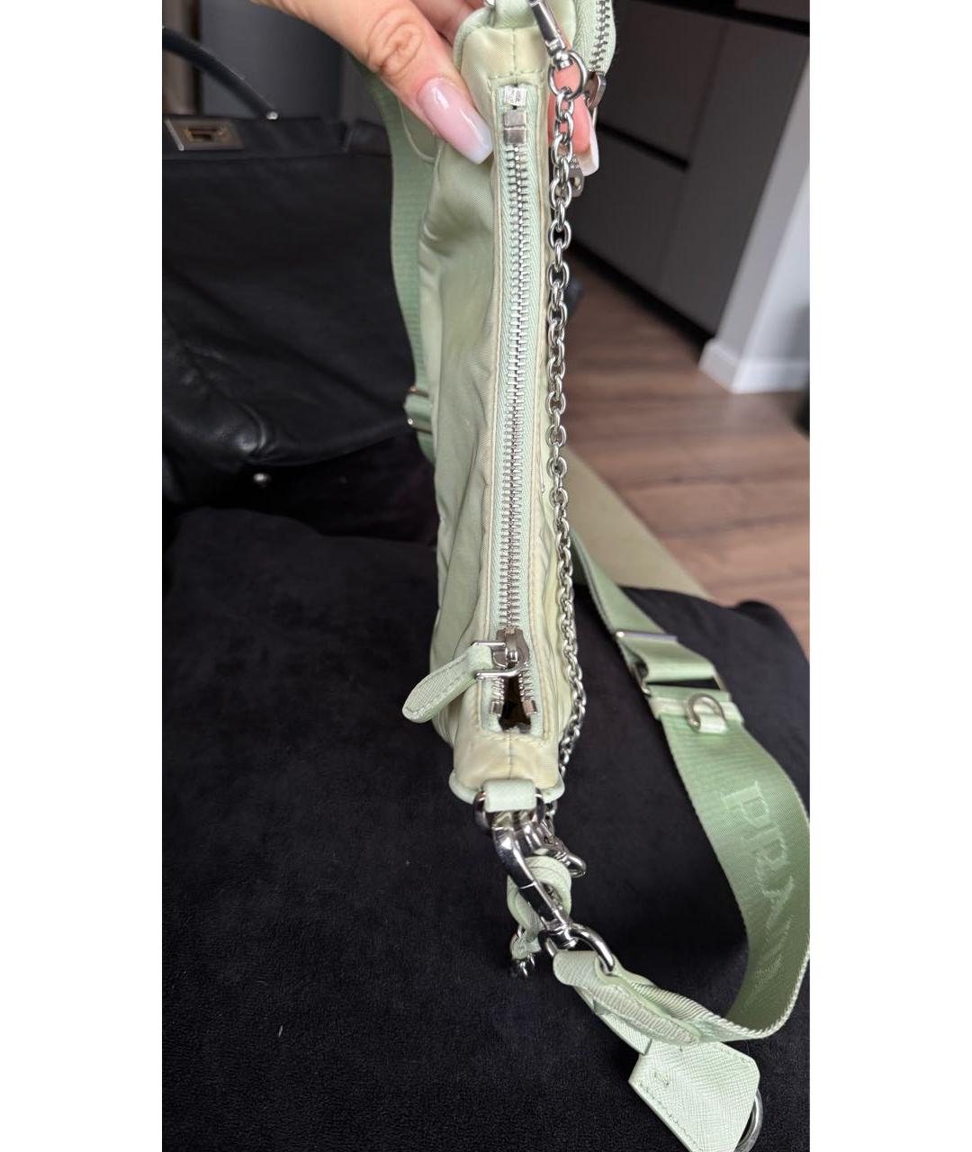 PRADA Салатовая сумка через плечо, фото 5