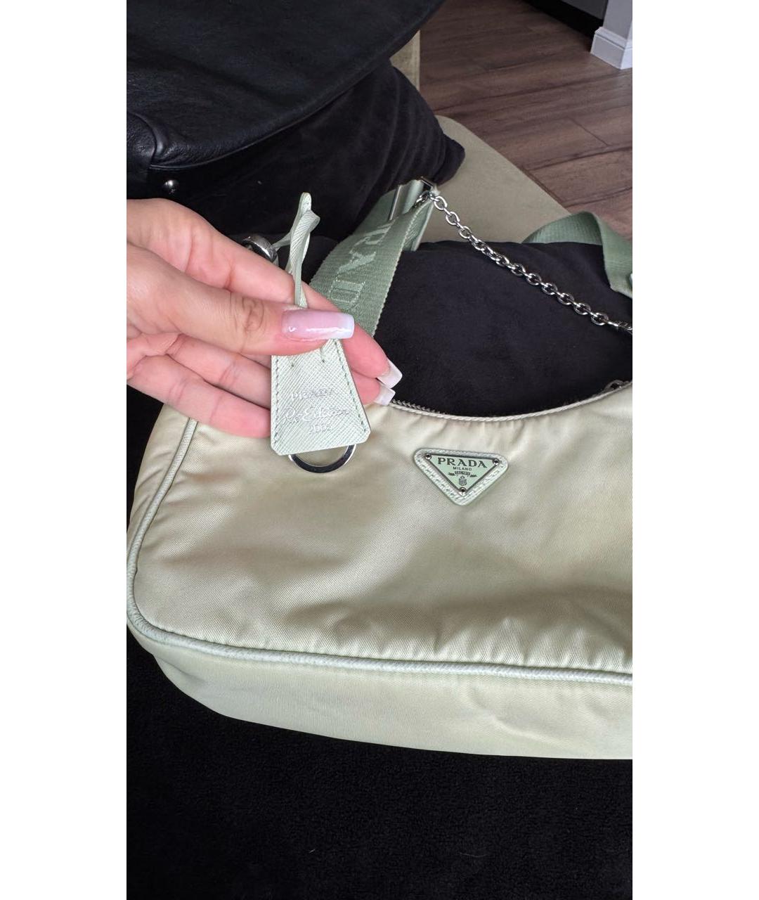 PRADA Салатовая сумка через плечо, фото 6