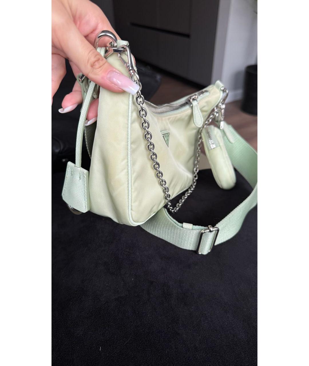 PRADA Салатовая сумка через плечо, фото 2