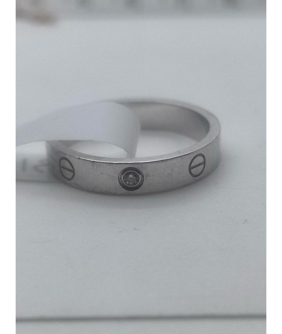 CARTIER Серебряное кольцо из белого золота, фото 3