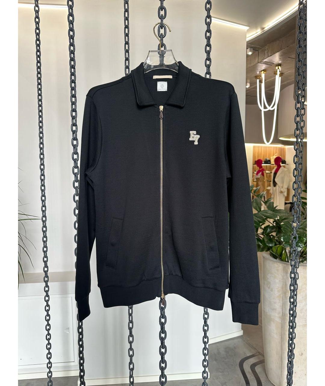 ELEVENTY Черный хлопковый кардиган, фото 2