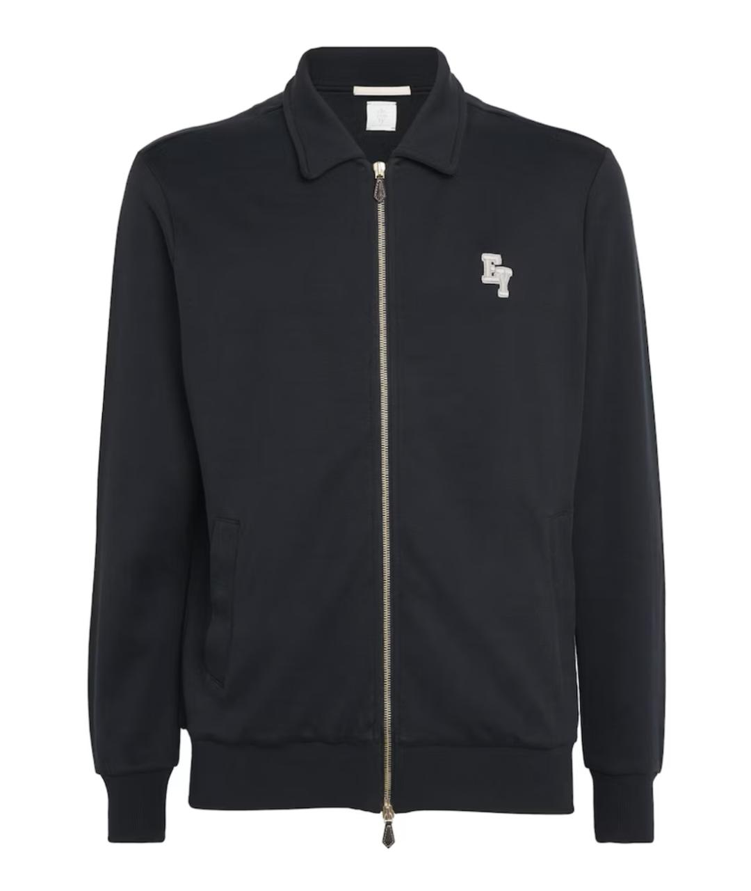 ELEVENTY Черный хлопковый кардиган, фото 1