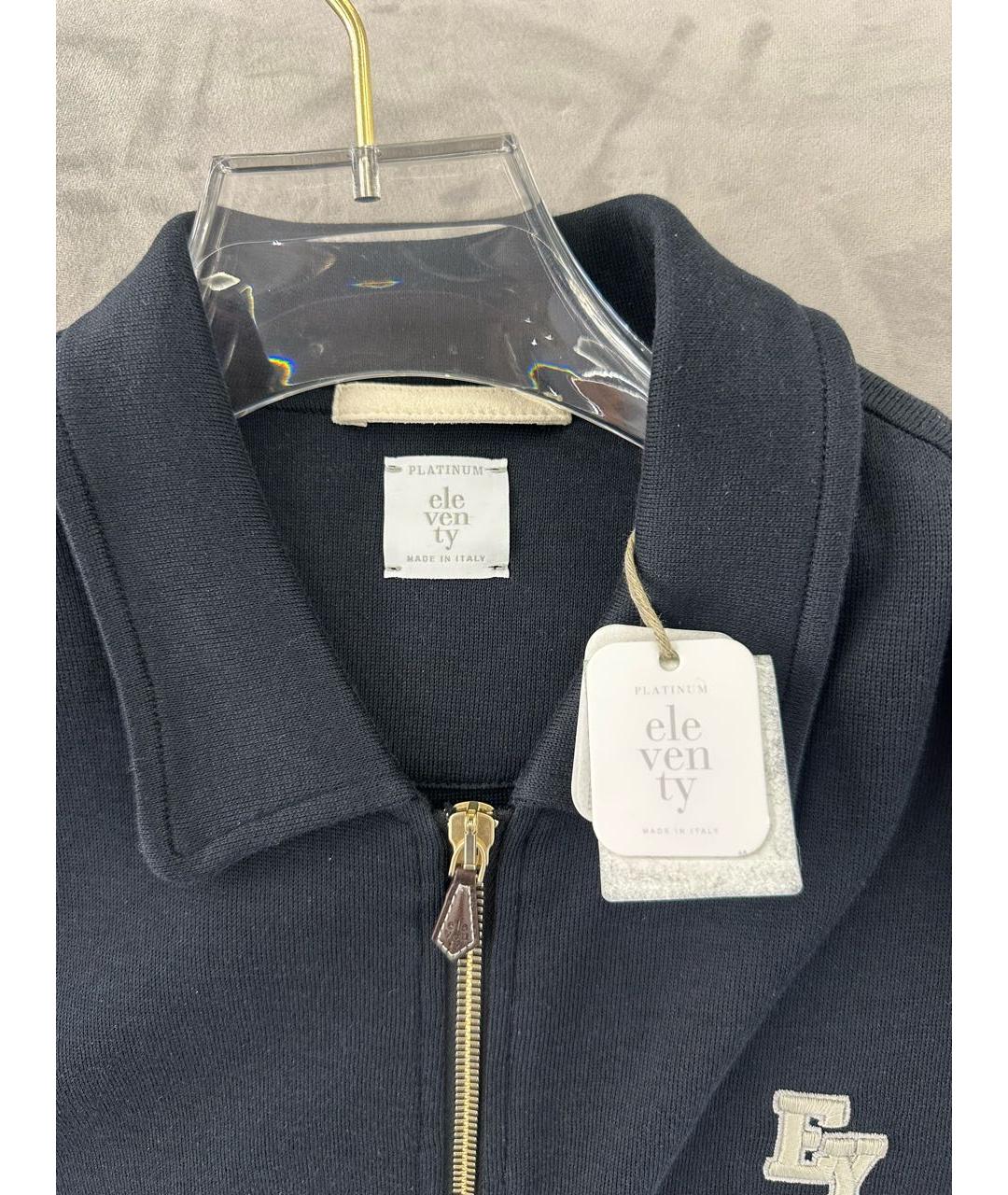 ELEVENTY Черный хлопковый кардиган, фото 5