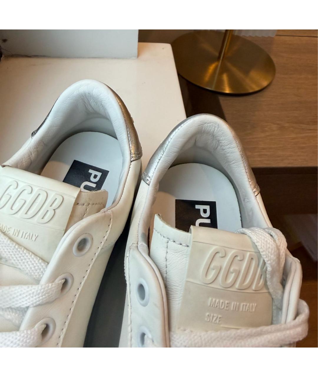 GOLDEN GOOSE DELUXE BRAND Белые кожаные кеды, фото 7