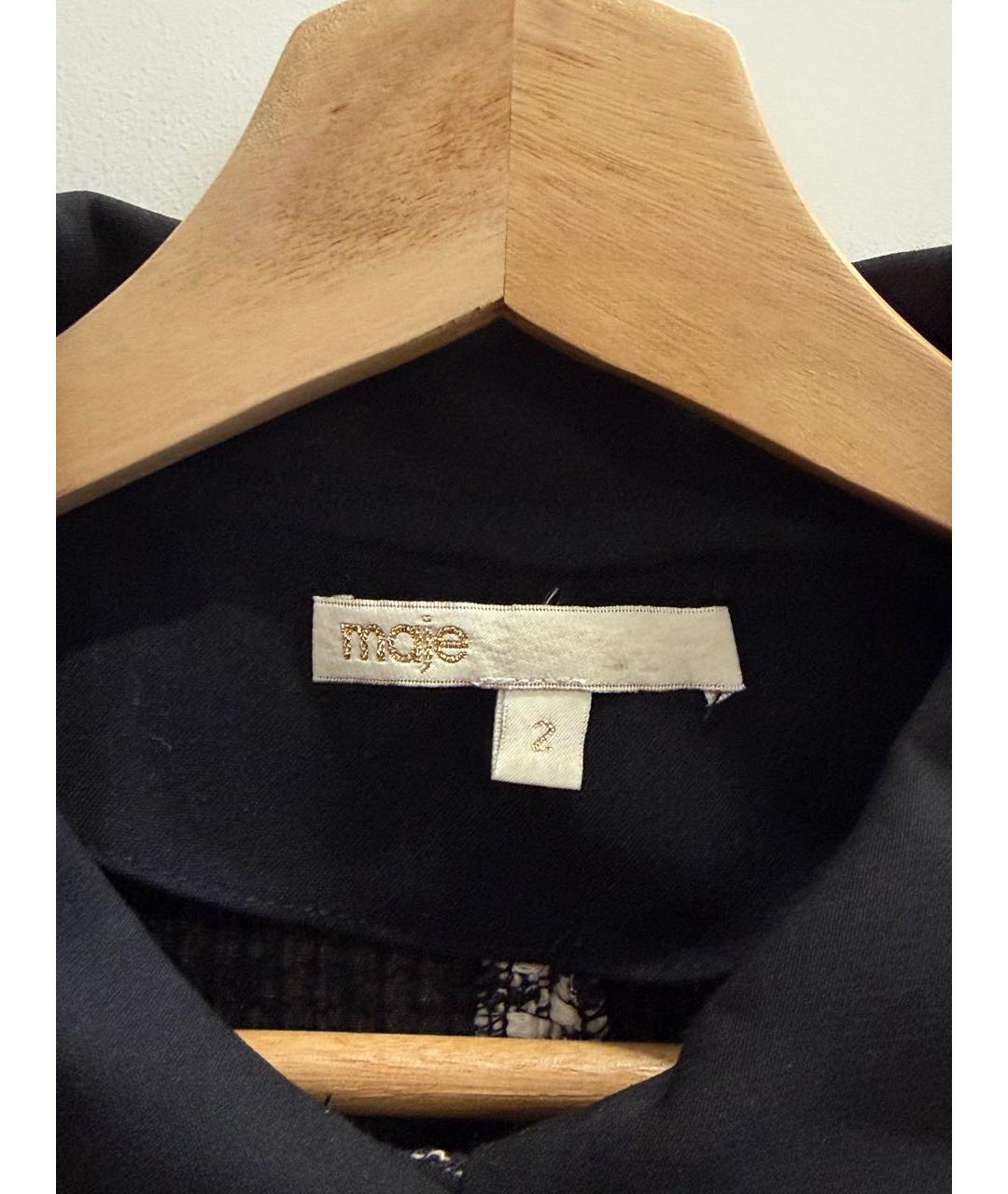 MAJE Антрацитовое твидовое повседневное платье, фото 3