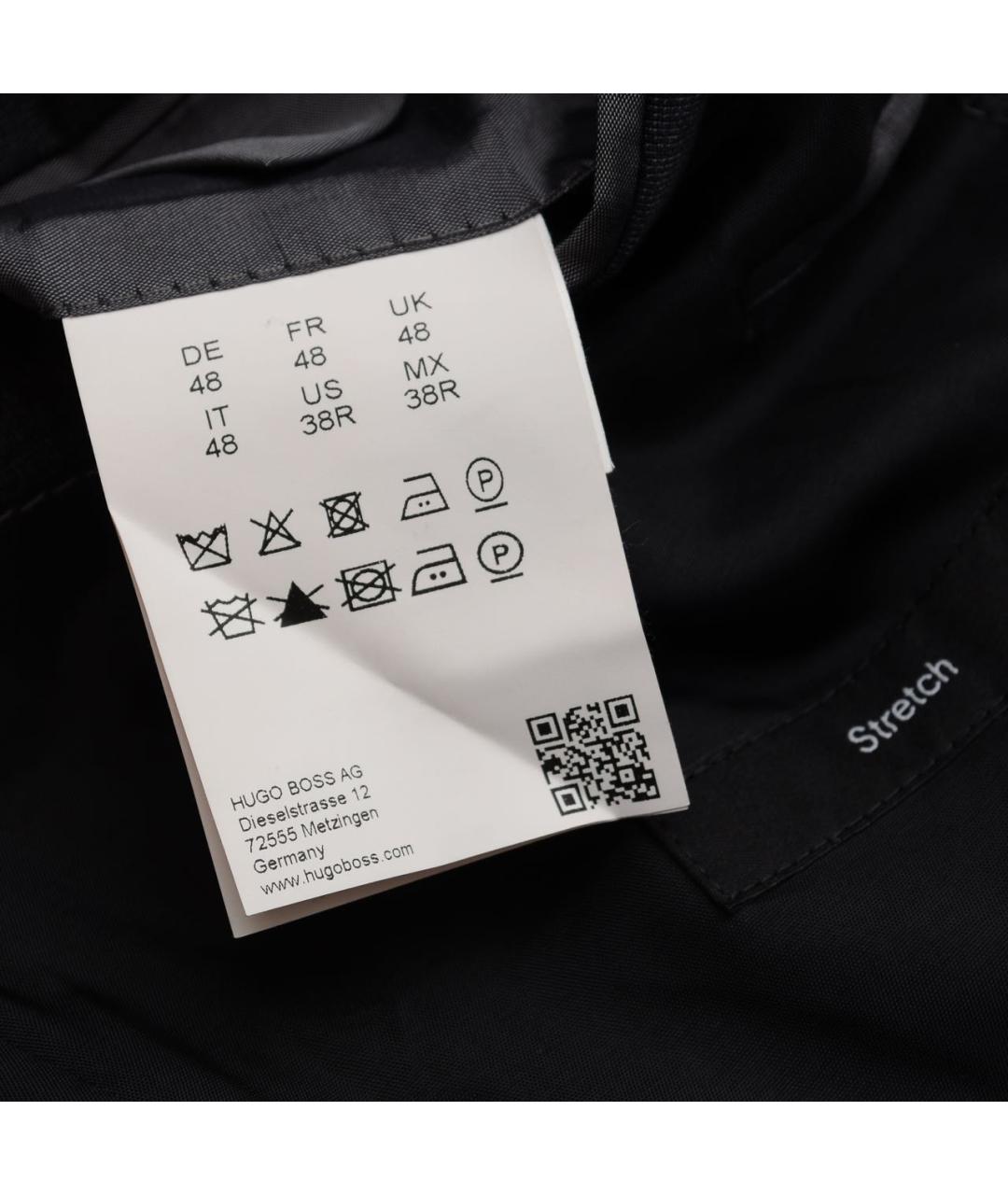 HUGO BOSS Антрацитовый шерстяной пиджак, фото 5