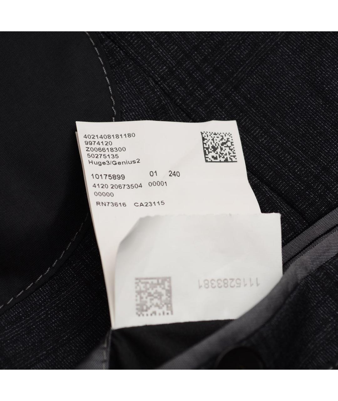 HUGO BOSS Антрацитовый шерстяной пиджак, фото 6