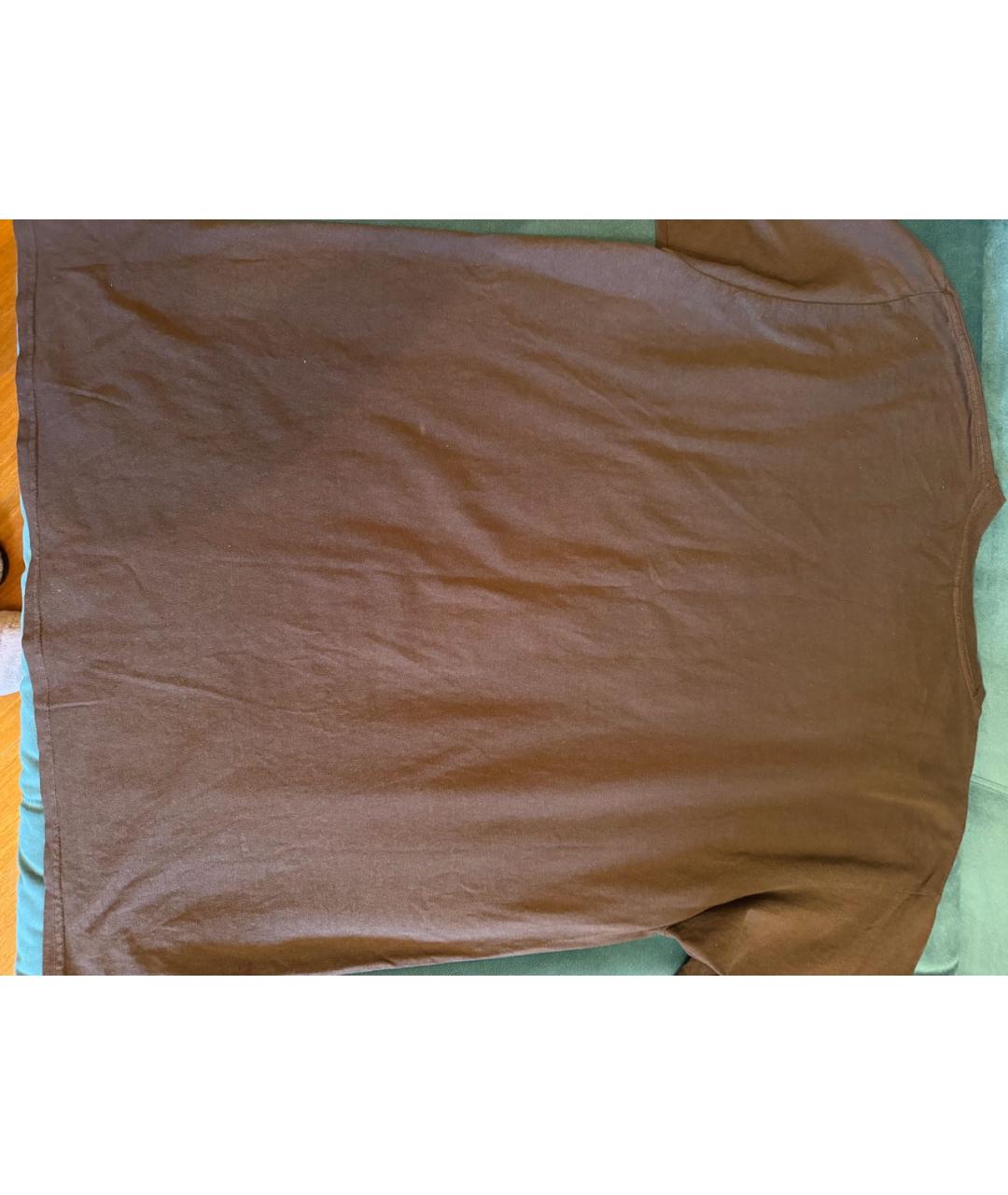 CACTUS JACK BY TRAVIS SCOTT Коричневая хлопковая футболка, фото 2