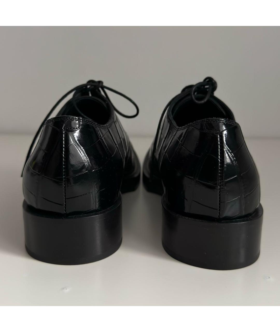 CHANEL Черные лоферы из лакированной кожи, фото 4