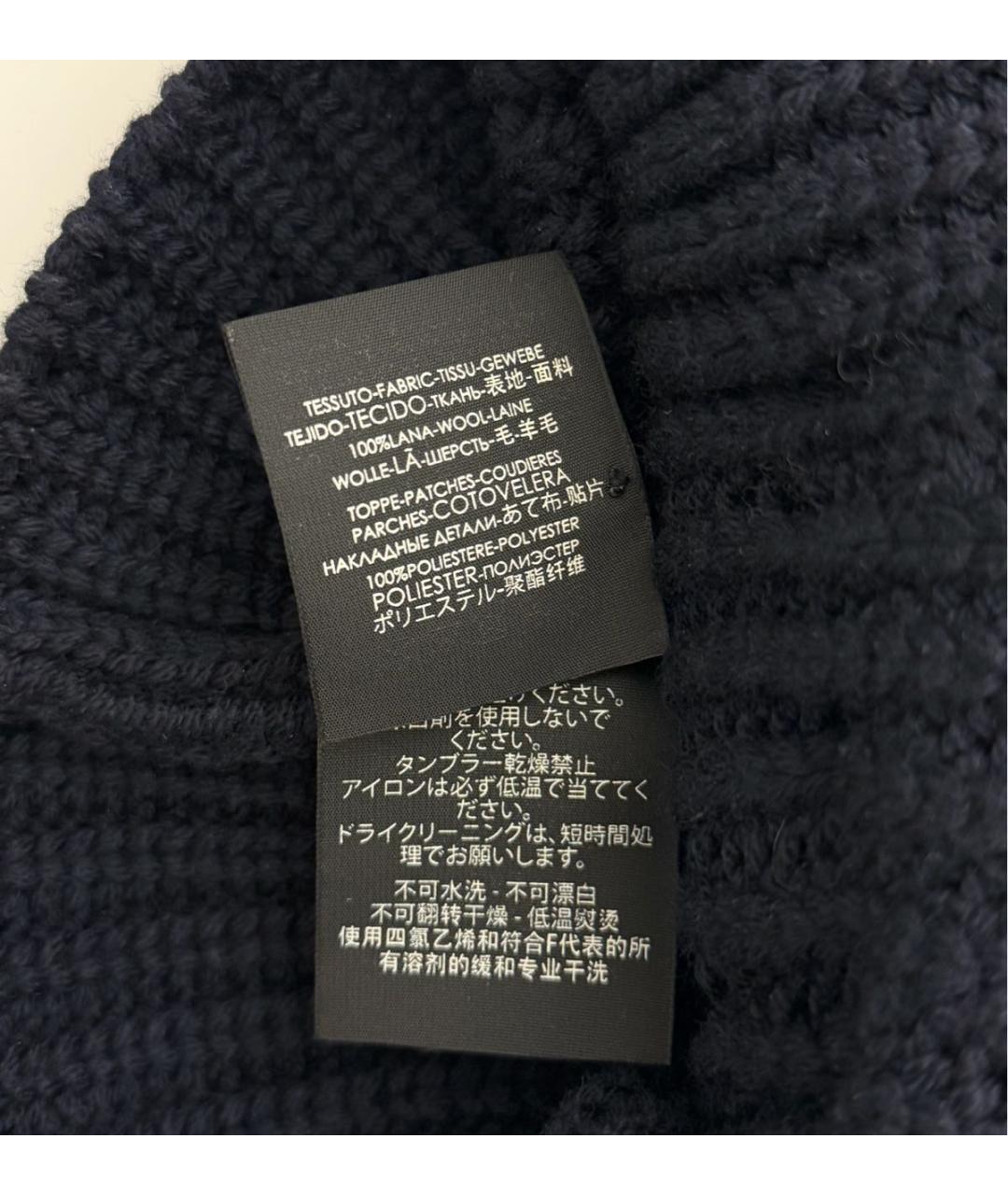 GUCCI Темно-синяя шерстяная шапка, фото 6